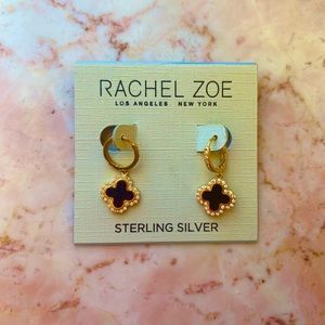 Clover Earrings, Gold Plated, Sterling Silver